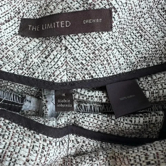 The Limited Tweed Drew Fit Cotton Women’s Shorts Size 6 - Picture 4 of 5